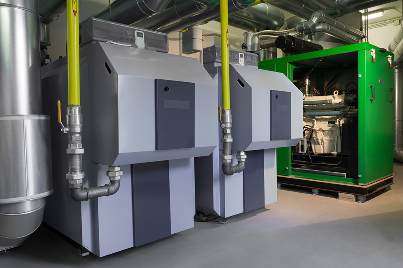 Blockheiz­kraftwerk bei Elektrotechnik Barth in Ebern
