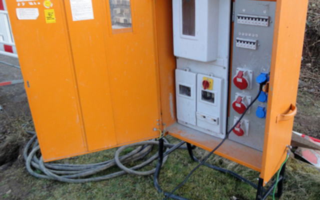 Baustrom bei Elektrotechnik Barth in Ebern